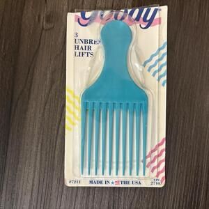 Vintage 1989 Goody Comb Unbreakable Hair Lifts USA Made New